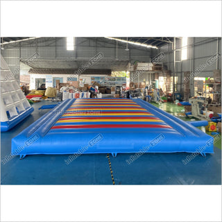 Indoor Or Outdoor Rectangular Inflatable Jump Bounce Pad Large Inflatable Mattress For Kids And Adults