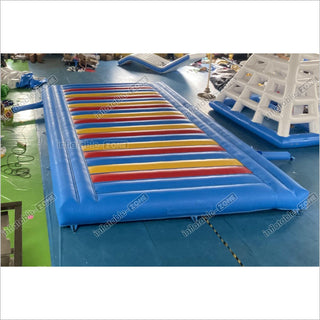 Indoor Or Outdoor Rectangular Inflatable Jump Bounce Pad Large Inflatable Mattress For Kids And Adults