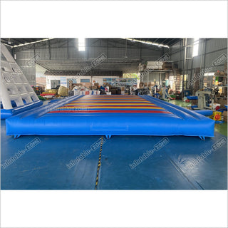 Indoor Or Outdoor Rectangular Inflatable Jump Bounce Pad Large Inflatable Mattress For Kids And Adults