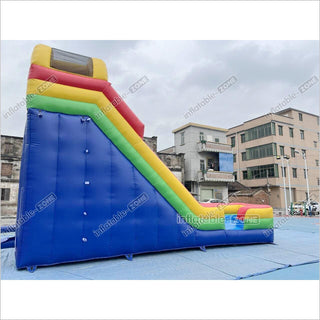 Colorful Giant Inflatable Slide Double Lanes Inflatable Kids Slides Bouncy And Fun Party For Playground