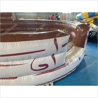 Commercial Inflatable Bull Mat Crazy Rodeo Bull Fight Inflatable Mechanical Bull Ride Sports Game