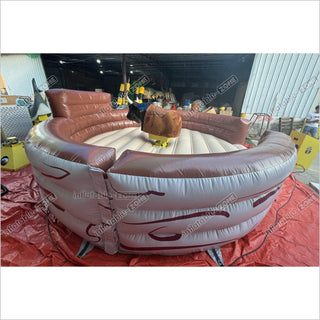 Commercial Inflatable Bull Mat Crazy Rodeo Bull Fight Inflatable Mechanical Bull Ride Sports Game