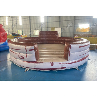 Commercial Inflatable Bull Mat Crazy Rodeo Bull Fight Inflatable Mechanical Bull Ride Sports Game