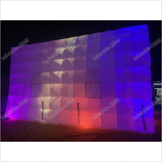 Outdoor Inflatable Nightclub White Large Inflatable Party Tent With LED Lights