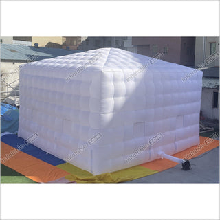 White Inflatable Night Club Disco Outdoor Inflatable Nightclub White Large Inflatable Party Tent With LED Lights