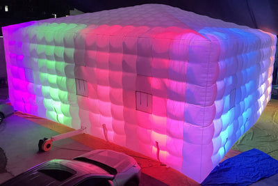 Large Black Inflatable Nightcube Wedding Tent Square Gazebo Event Room –  Inflatable-Zone