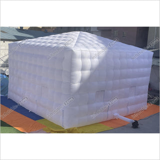 Outdoor Inflatable Nightclub White Large Inflatable Party Tent With LED Lights