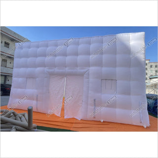 White Inflatable Night Club Disco Outdoor Inflatable Nightclub White Large Inflatable Party Tent With LED Lights