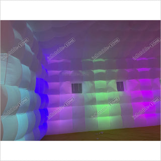 Inflatable Wedding Tent Disco Cube Inflatable Nightclub Party Bar With Led Lighting