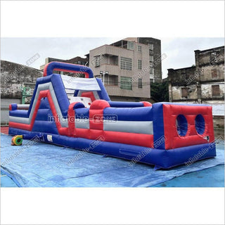 Funny Large Obstacle Sports Kids Play Inflatable Party Outdoor Playground Inflatable Obstacle Course