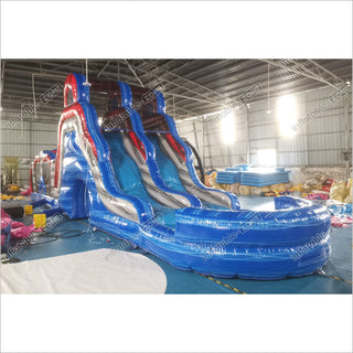 Indoor Slip And Slide Obstacle Course For Adults Swimming Pool Inflatable Assault Course