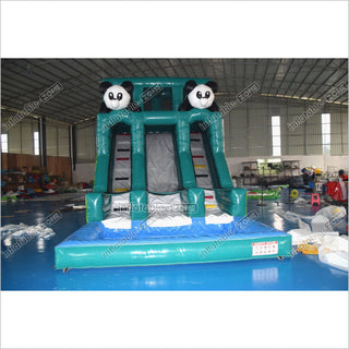 Inflatable Panda Jumper Water Slide Giant Outdoor Party Commercial Inflatable Water Slide For Pool