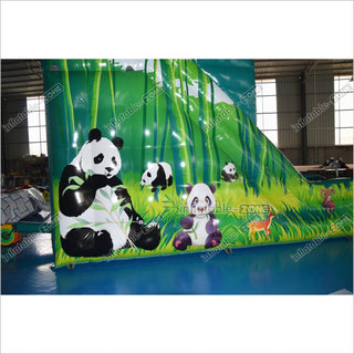 Inflatable Panda Jumper Water Slide Giant Outdoor Party Commercial Inflatable Water Slide For Pool