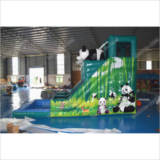 Inflatable Panda Jumper Water Slide Giant Outdoor Party Commercial Inflatable Water Slide For Pool