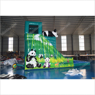 Inflatable Panda Jumper Water Slide Giant Outdoor Party Commercial Inflatable Water Slide For Pool