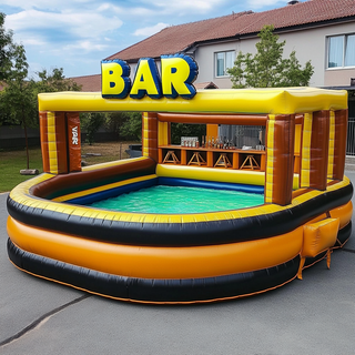 Large Inflatable Pool Bar Backyard Play Toys Pool Table Pub Near Me Swimming Pool Games For Adults - Inflatable-Zone