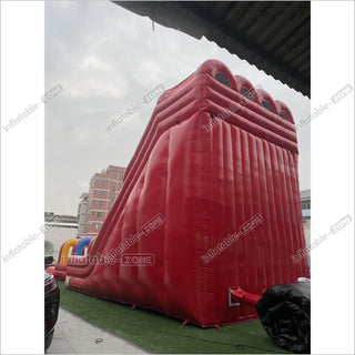 Large Outdoor Water Slide Jumping Castle Inflatable Pool Obstacle Water Slides For Kids