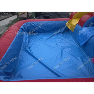 Large Outdoor Water Slide Jumping Castle Inflatable Pool Obstacle Water Slides For Kids