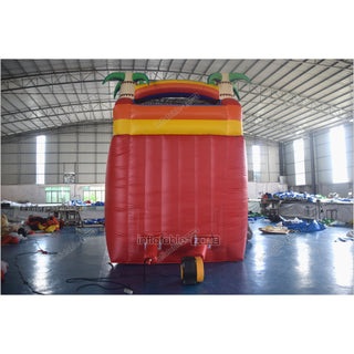 Best Inflatable Rainbow Water Slides And Pool Commercial Palm Tree Inflatable Water Slide For Party