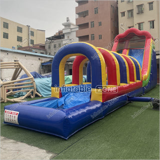 Inflatable Slip N Slide Inflatable Water Slide Large Outdoor Waterslide For Above Ground Pool