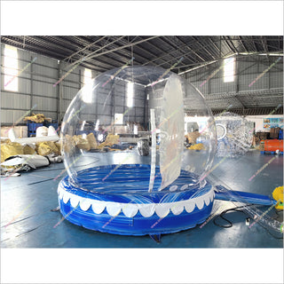 Holiday Party Themes Inflatable Snow Dome Bubble Bouncing Best Snow Globes Activities For Christmas Near Me - Inflatable-Zone