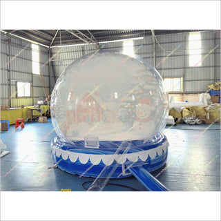 Holiday Party Themes Inflatable Snow Dome Bubble Bouncing Best Snow Globes Activities For Christmas Near Me - Inflatable-Zone