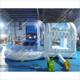 Inflatable Snow Globes Custom Backdrop Printing Inflatable Yard Snow Globe Photo Booth For Birthday Party