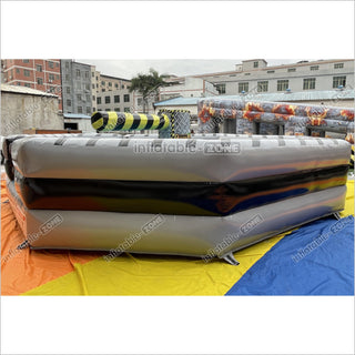 Outdoor Adult Kids Inflatable Sweeper Eliminator Wipeout Toxic Meltdown Machine Inflatable Game