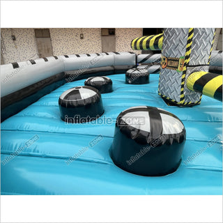 Outdoor Adult Kids Inflatable Sweeper Eliminator Wipeout Toxic Meltdown Machine Inflatable Game