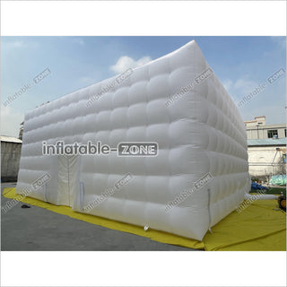 Giant White Wedding Inflatable Cube Tent Large Party Inflatable Tent House For Outdoor