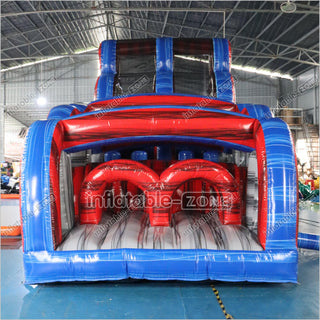 Large Inflatable Water Slide Obstacle Course Birthday Party Jump Near Me With Pool