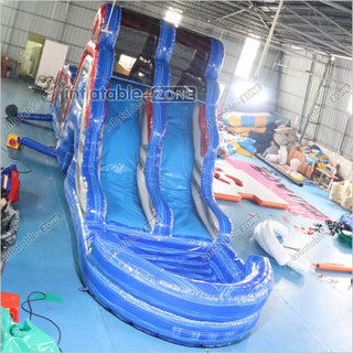 Large Inflatable Water Slide Obstacle Course Birthday Party Jump Near Me With Pool