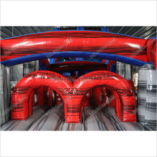 Large Inflatable Water Slide Obstacle Course Birthday Party Jump Near Me With Pool