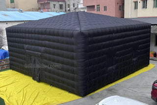 Large Black Inflatable Nightclub Portable Blow Up Club Mobile Inflatable Party Tent