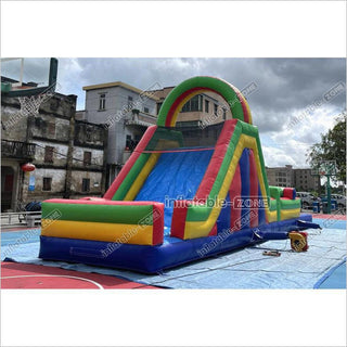 Large Inflatable Obstacle Course Playground Near Me Inflatable Slide And Rock Climbing Wall Challenge Course For Kids