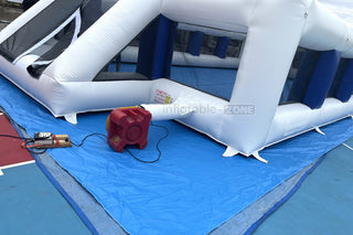 Large Inflatable Soccer Field Sports Arena Commercial Outdoor Playground Equipment Inflatable Football Pitch Hire