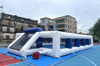 Large Inflatable Soccer Field Sports Arena Commercial Outdoor Playground Equipment Inflatable Football Pitch Hire