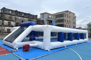 Large Inflatable Soccer Field Sports Arena Commercial Outdoor Playground Equipment Inflatable Football Pitch Hire