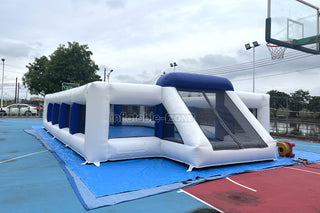 Large Inflatable Soccer Field Sports Arena Commercial Outdoor Playground Equipment Inflatable Football Pitch Hire