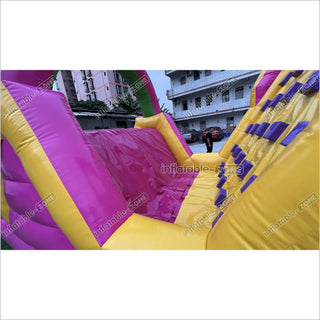 Large Obstacle Course Party Event Energy Challenge Sports Inflatable Obstacle Jumping Castle Bouncer With Slide