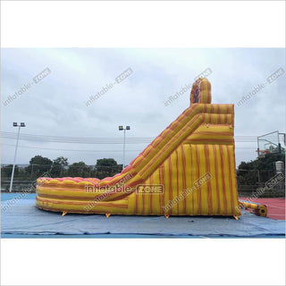 Commercial Large Water Slide Inflatable Pool Playground Dual Lane Curved Inflatable Water Slide