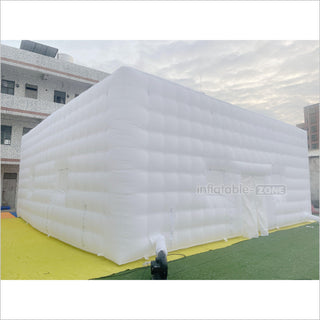 Commercial Large White Inflatable Nightclub Outdoor Inflatable Air Cube Tent For Wedding Party