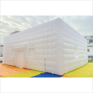 Commercial Large White Inflatable Nightclub Outdoor Inflatable Air Cube Tent For Wedding Party