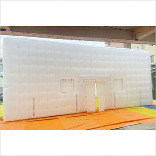 Commercial Large White Inflatable Nightclub Outdoor Inflatable Air Cube Tent For Wedding Party