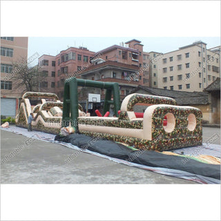 World'S Largest Inflatable Assault Course Boot Camp Bouncy Castle Inflatable Military Obstacle Course Rental