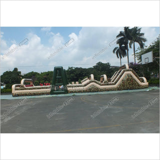 World'S Largest Inflatable Assault Course Boot Camp Bouncy Castle Inflatable Military Obstacle Course Rental