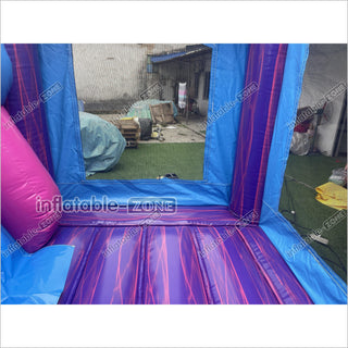 Magical Unicorn Inflatable Bounce House And Slide Combo Rainbow Jumping Castle For Party - Inflatable-Zone