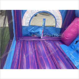 Magical Unicorn Inflatable Bounce House And Slide Combo Rainbow Jumping Castle For Party - Inflatable-Zone