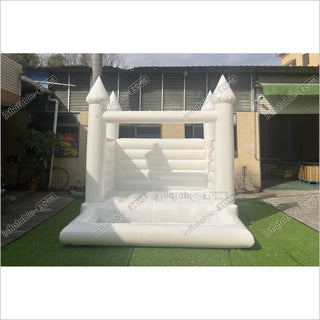 Mini White Bouncy Castle Inflatable Wedding Bouncer Party Yard Bounce House With Kids Ball Pool Pit