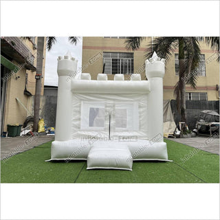 Mini White Bouncy Castle Jumping Party Best Inflatable Bounce House For Kids Birthday